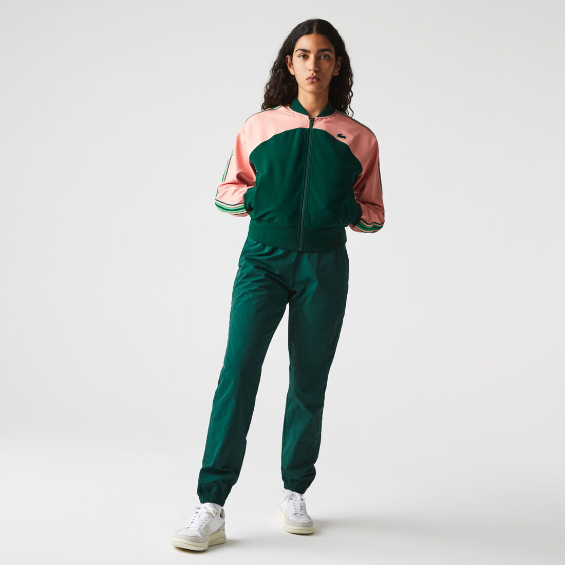 Women’s Lacoste SPORT Loose Fit Colorblock Zip Teddy Jacket Women’s Lacoste SPORT Loose Fit Colorblock Zip Teddy Jacket