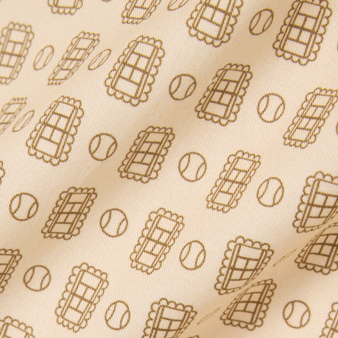 lacoste oversized tennis print polo