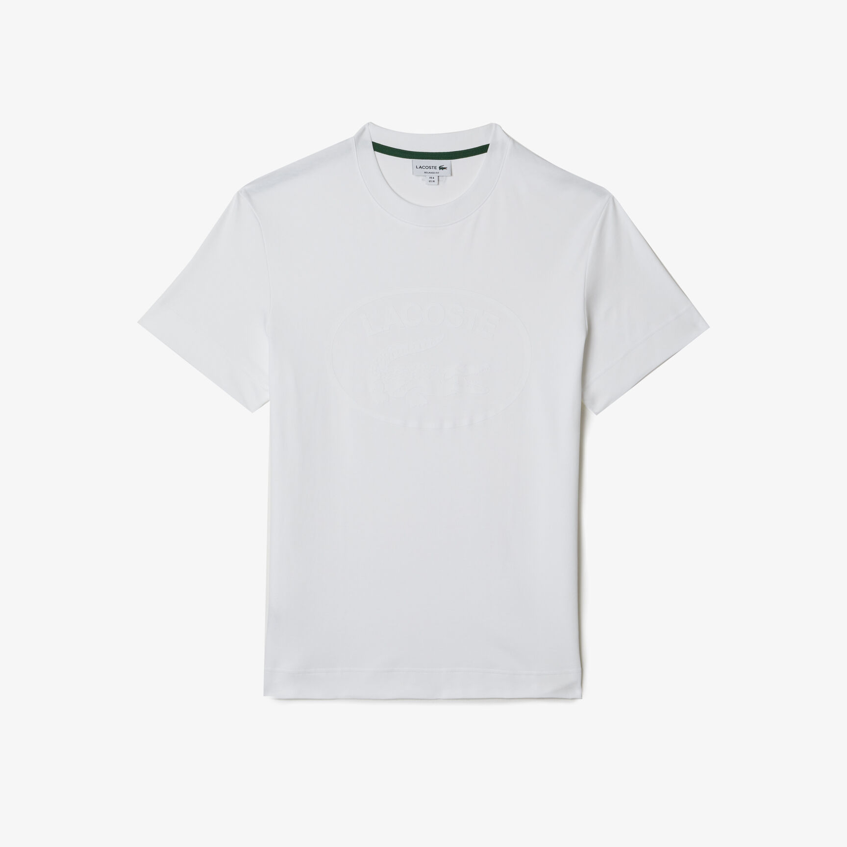 Men's Lacoste Relaxed Fit Tone-On-Tone Branded Cotton T-Shirt