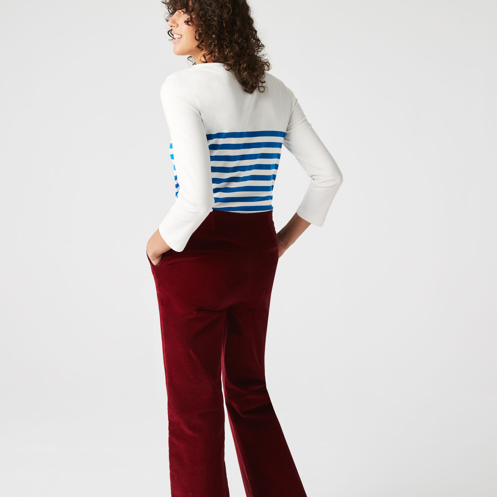 تيشيرت نسائي مخطط مصنوع في فرنسا من القطن العضوي تيشيرت نسائي مخطط مصنوع في فرنسا من القطن العضوي