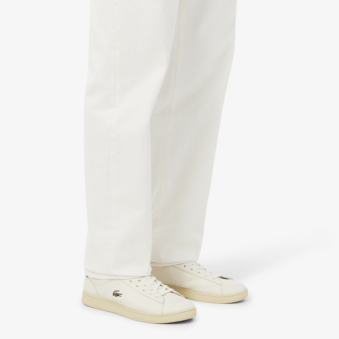 لاكوست men s carnaby set leather sneakers