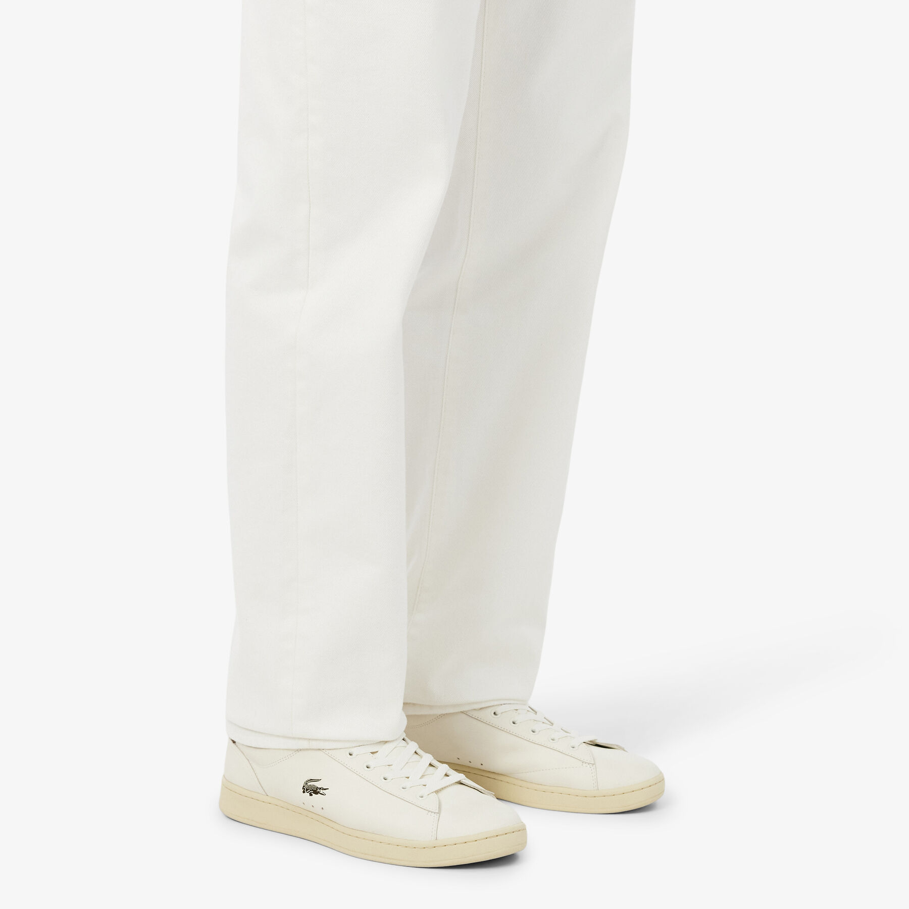 لاكوست men s carnaby set leather sneakers