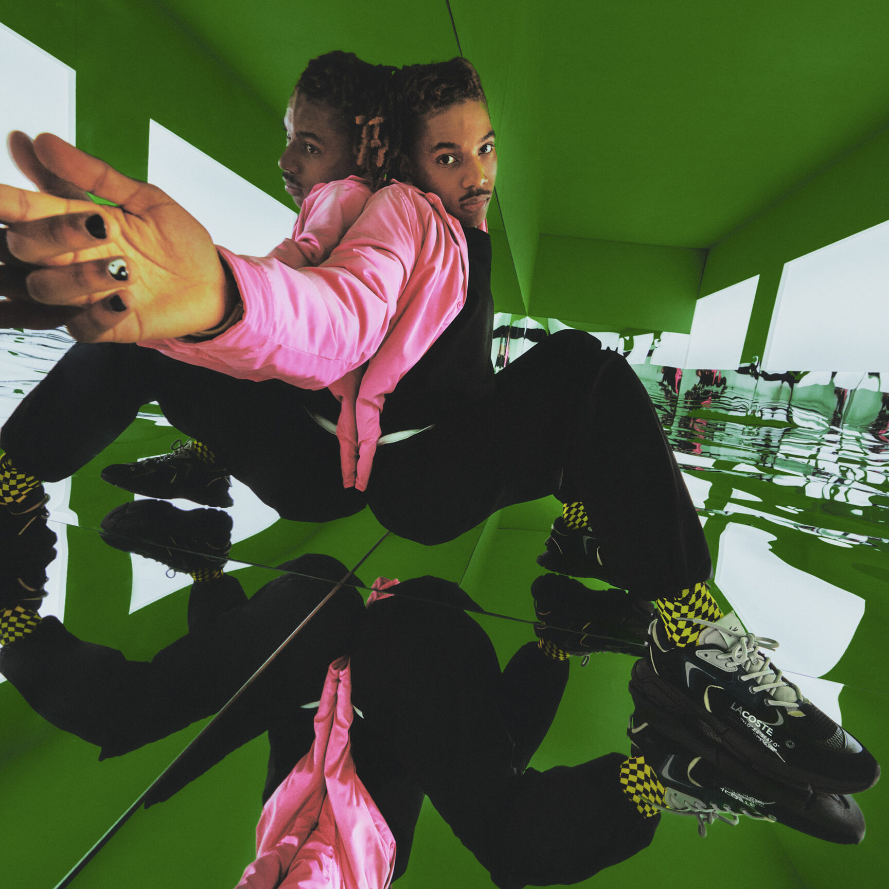 Men's Lacoste L003 Neo Textile Trainers Men's Lacoste L003 Neo Textile Trainers