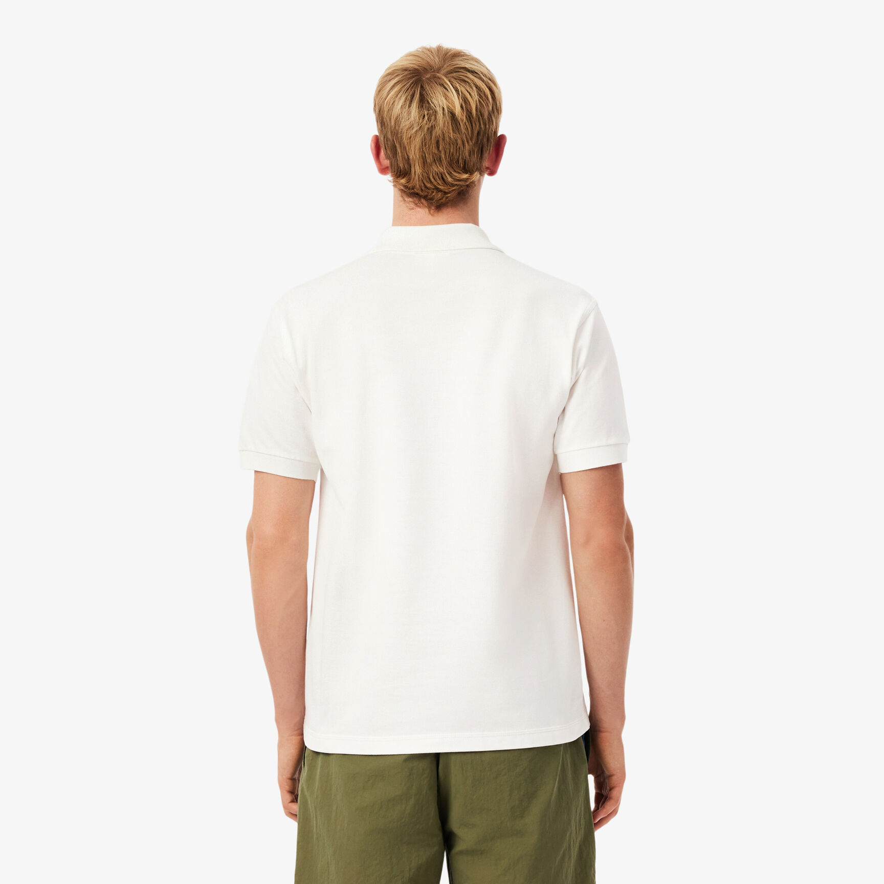 Classic Fit Embroidered Motif Pique Polo Shirt