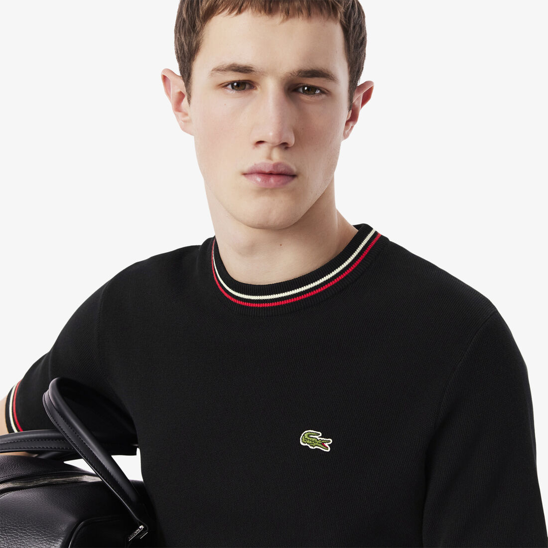 Classic Fit Stripe Detail Knit T-Shirt Classic Fit Stripe Detail Knit T-Shirt