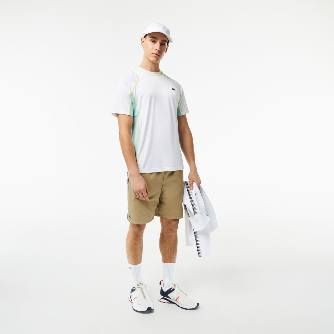 Men's Lacoste Tennis T-shirt in Tear Resistant Pique Men's Lacoste Tennis T-shirt in Tear Resistant Pique