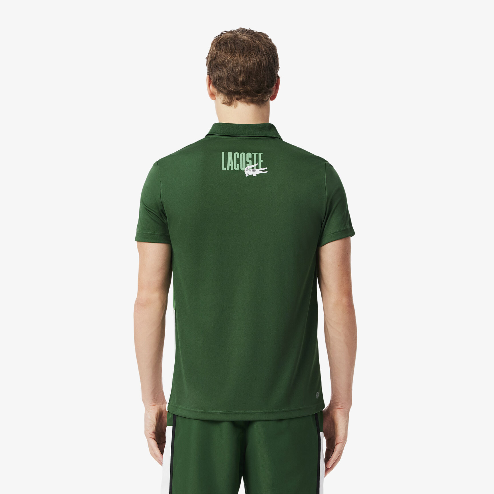 Colour-Block Printed Sport Polo Shirt