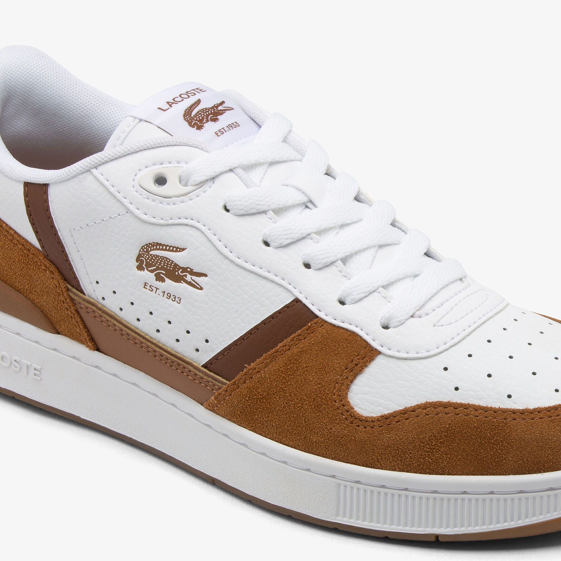 Men's T-Clip Set Leather Sneakers lacoste men s t clip set leather sneakers