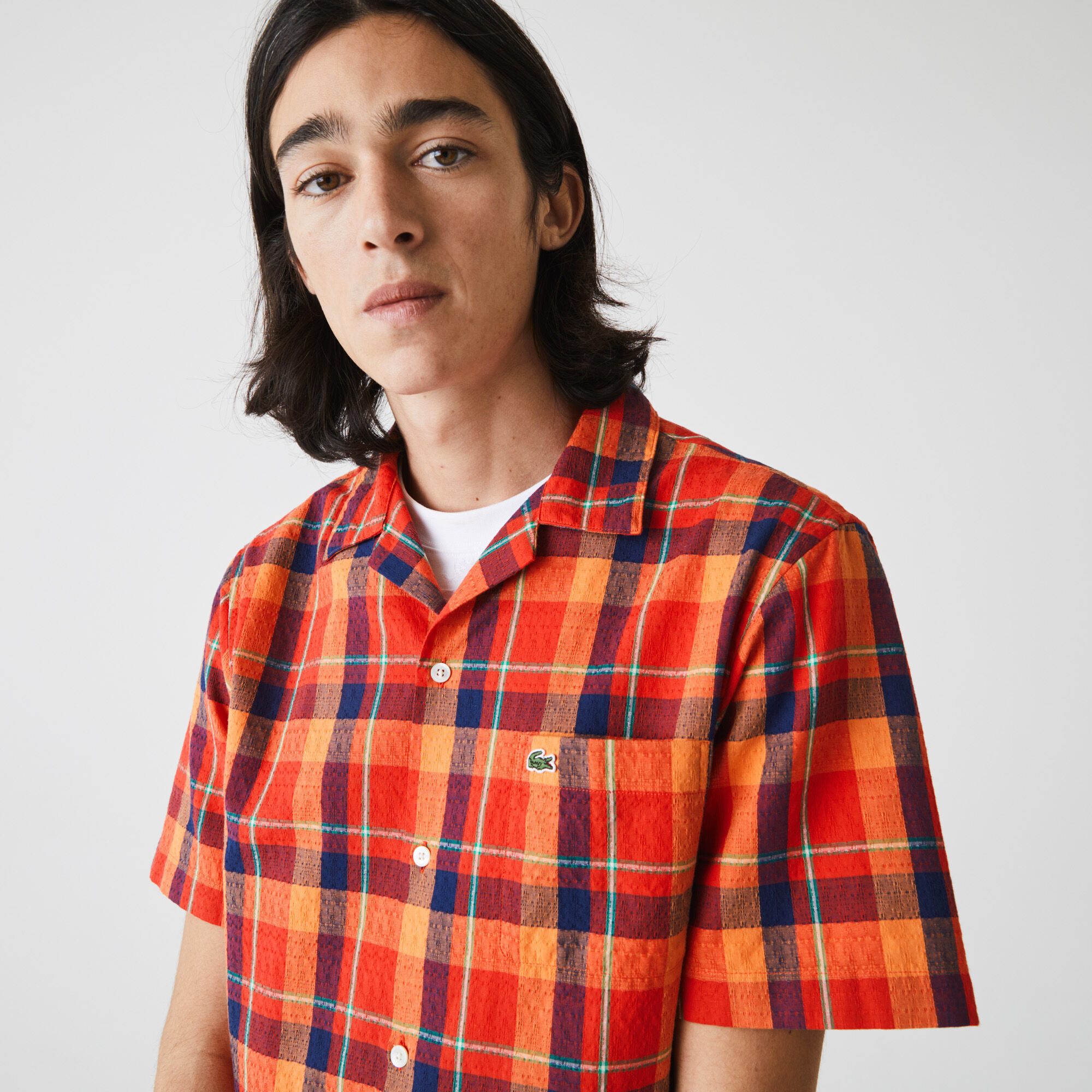 Men’s Hawaii Fit Check Cotton Fabric Shirt Men’s Hawaii Fit Check Cotton Fabric Shirt