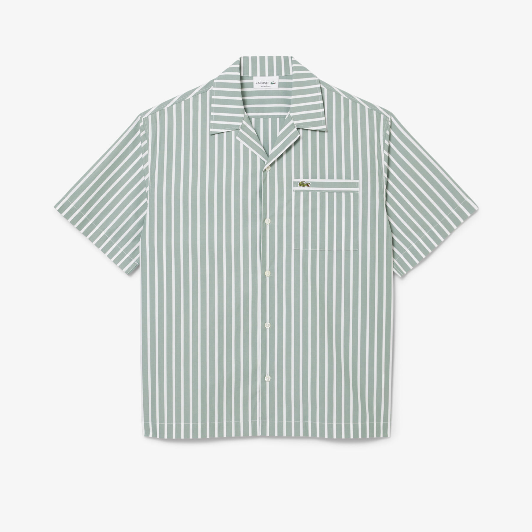 Relaxed Fit Striped Short Sleeved Shirt Relaxed Fit Striped Short Sleeved Shirt
