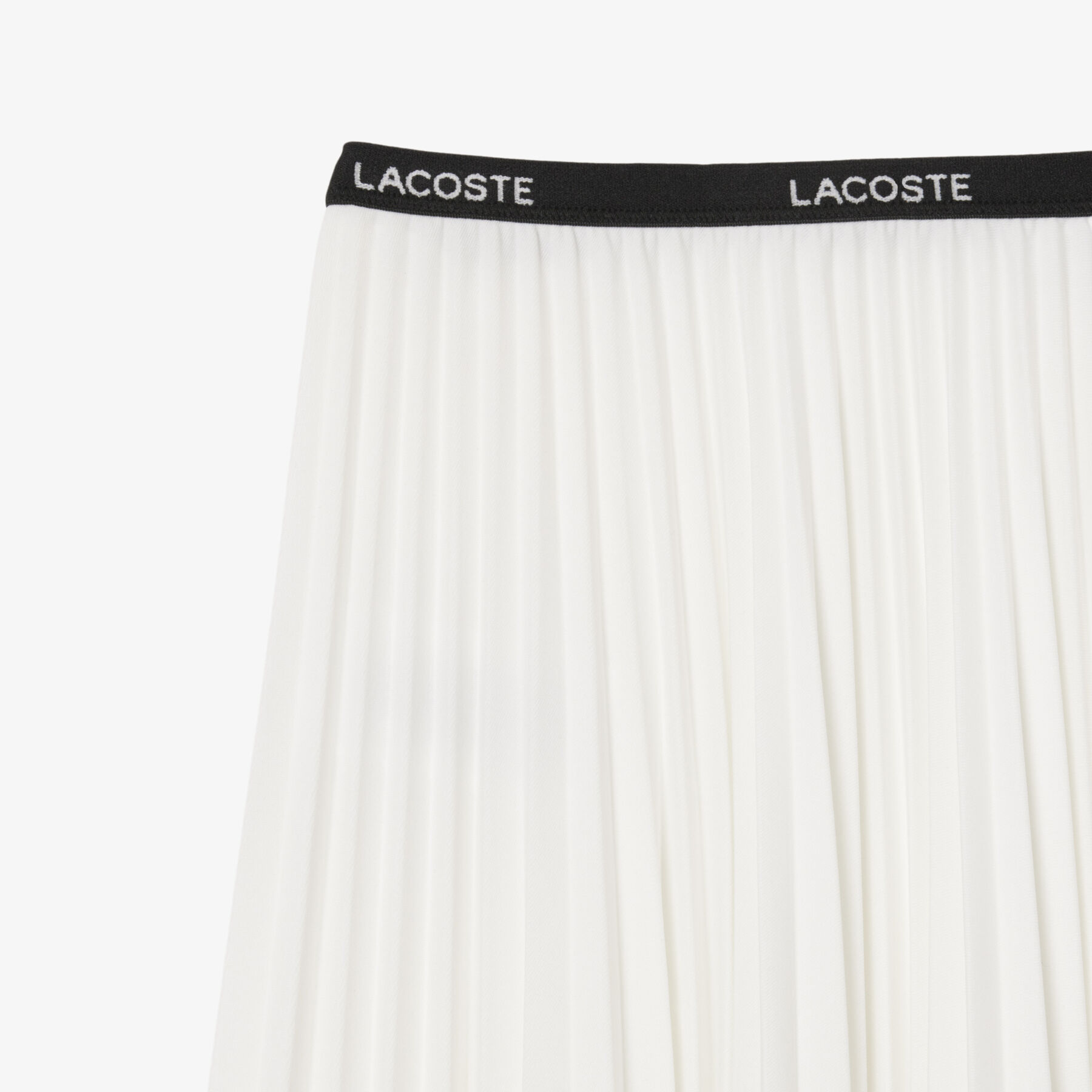 Long Pleated Elasticated Waist Skirt