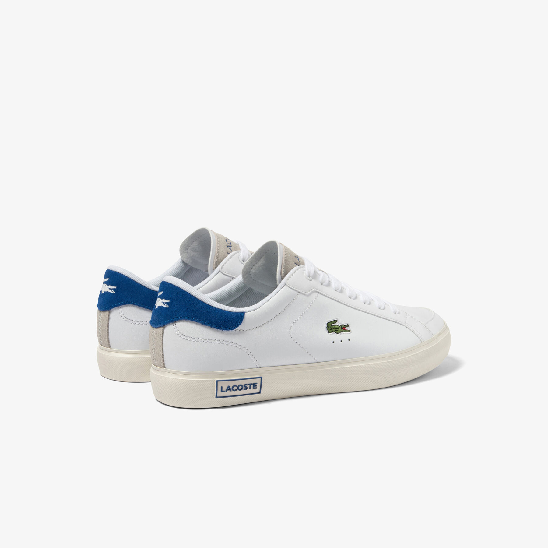 Men's Lacoste Powercourt Leather Trainers men s lacoste powercourt leather trainers