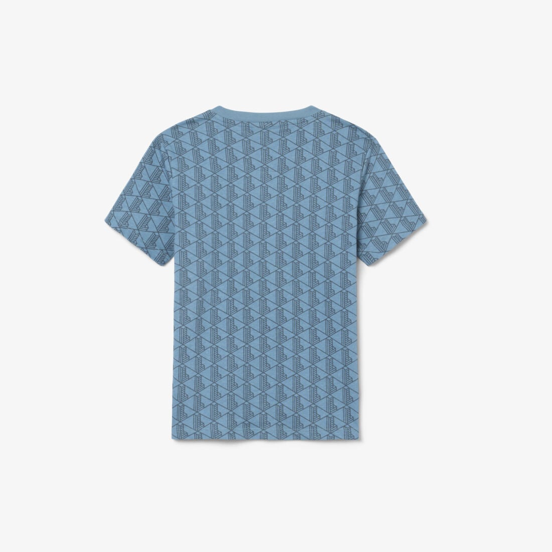 lacoste monogram print t shirt