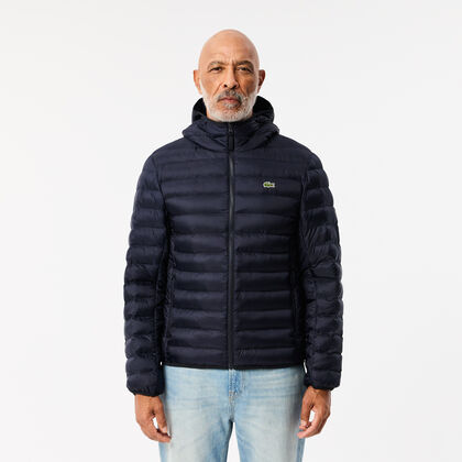Water Repellent Hood Quilted Puffed Jacket
