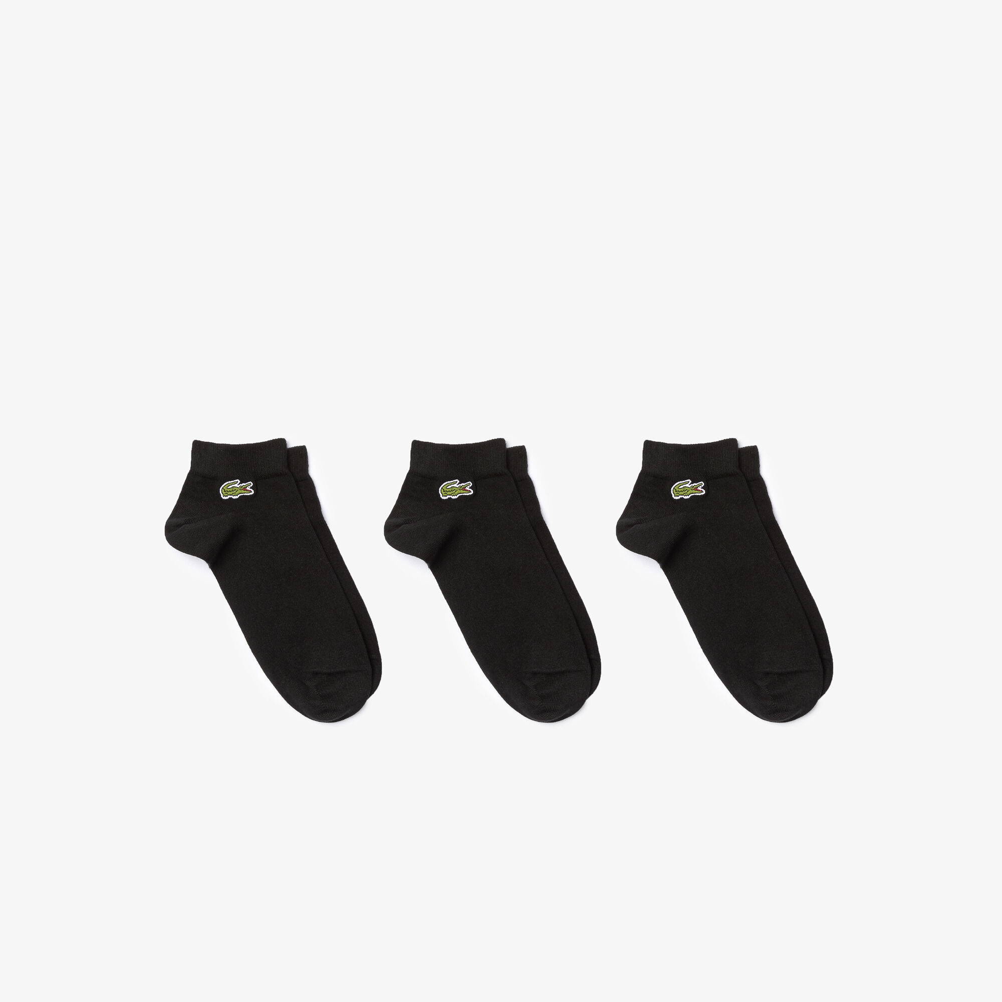 Men's Three-Pack Of Lacoste SPORT Low-Cut Cotton Socks Men's Three-Pack Of Lacoste SPORT Low-Cut Cotton Socks