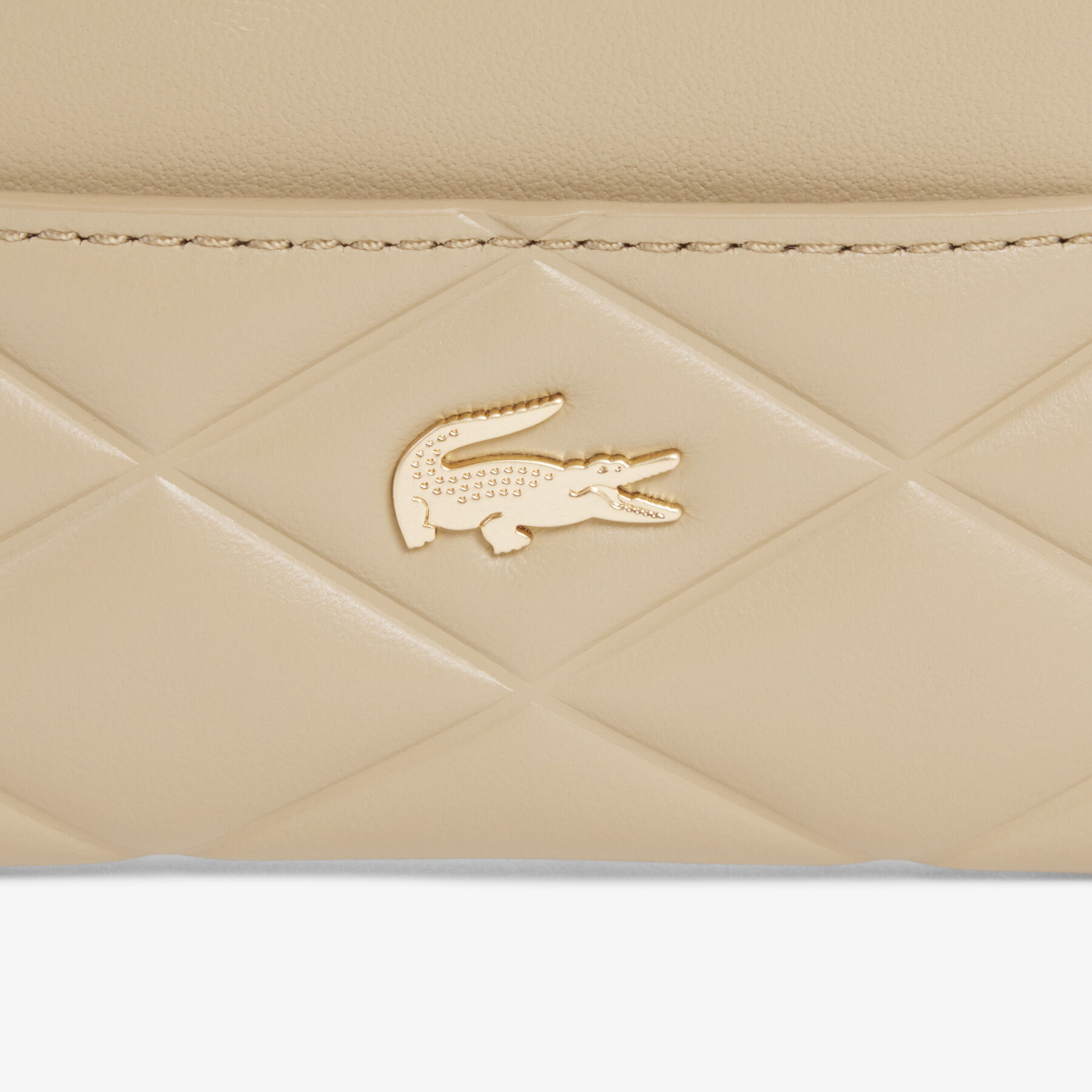 lacoste crocodelle leather cardholder
