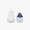 lacoste men s powercourt logo tongue leather trainers