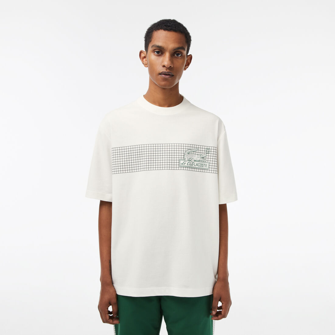 Men's Lacoste Loose Fit Tennis Print T-shirt