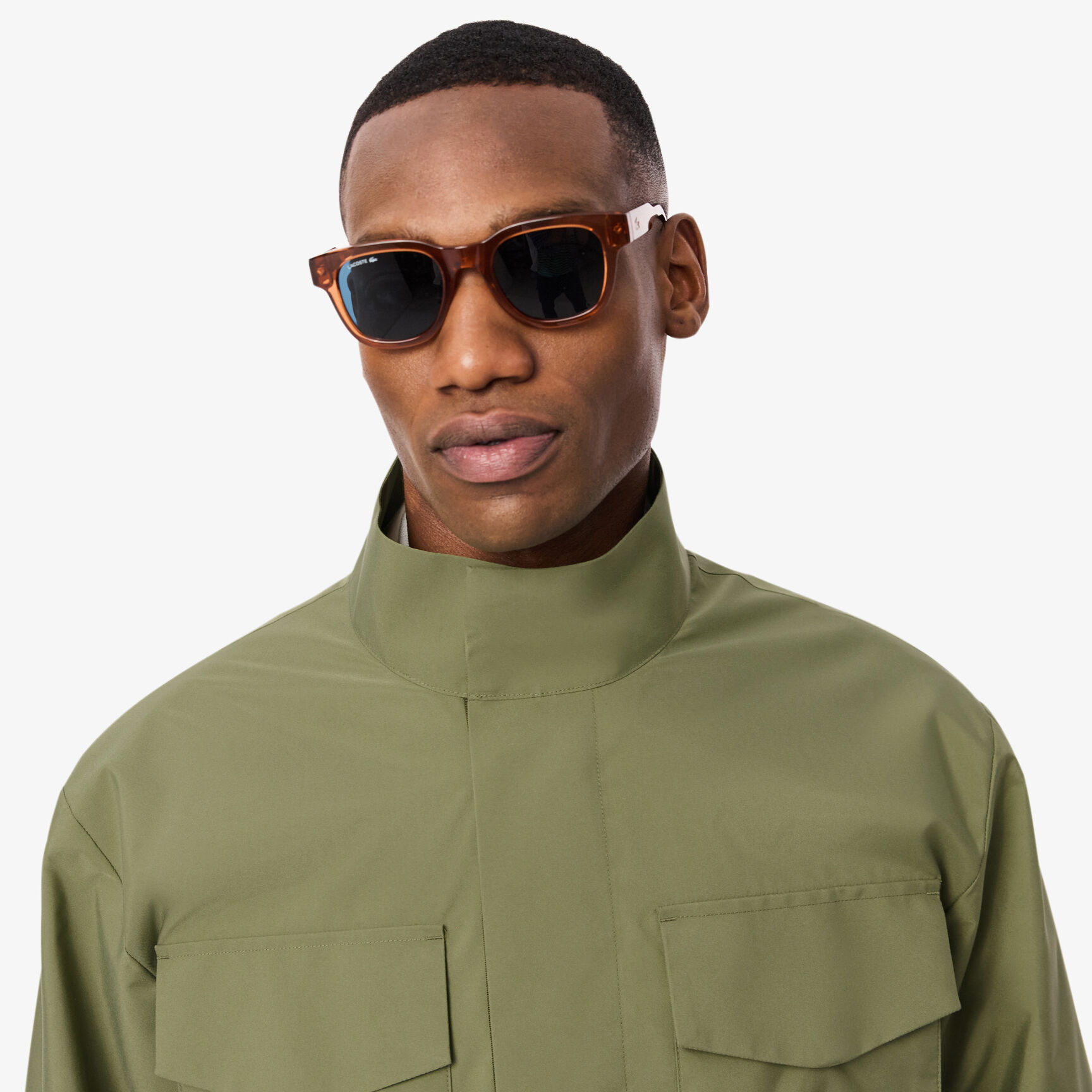Mid-Length Water-Repellent Windbreaker Jacket