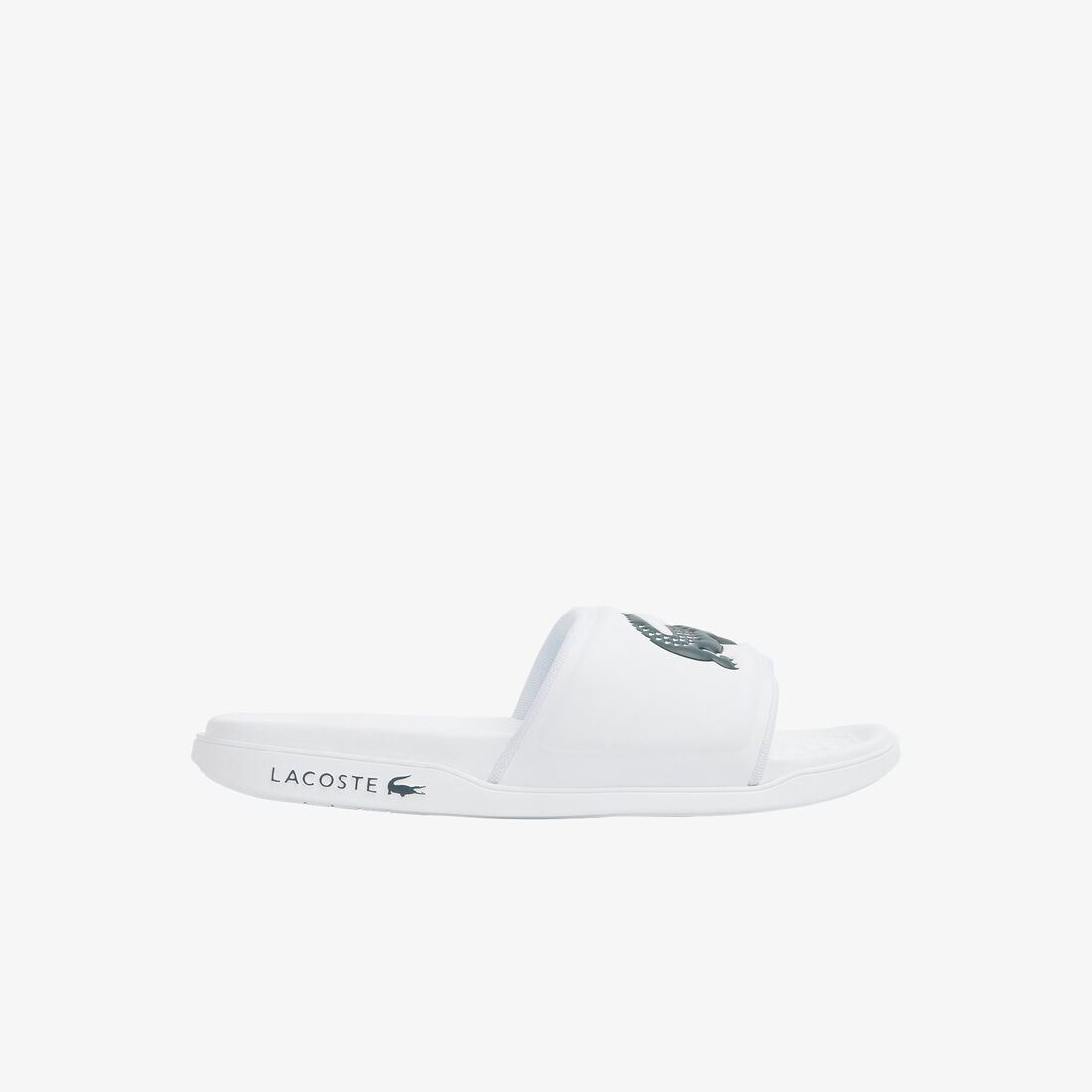 Women's Croco Dualiste Synthetic Logo Strap Slides Women's Croco Dualiste Synthetic Logo Strap Slides