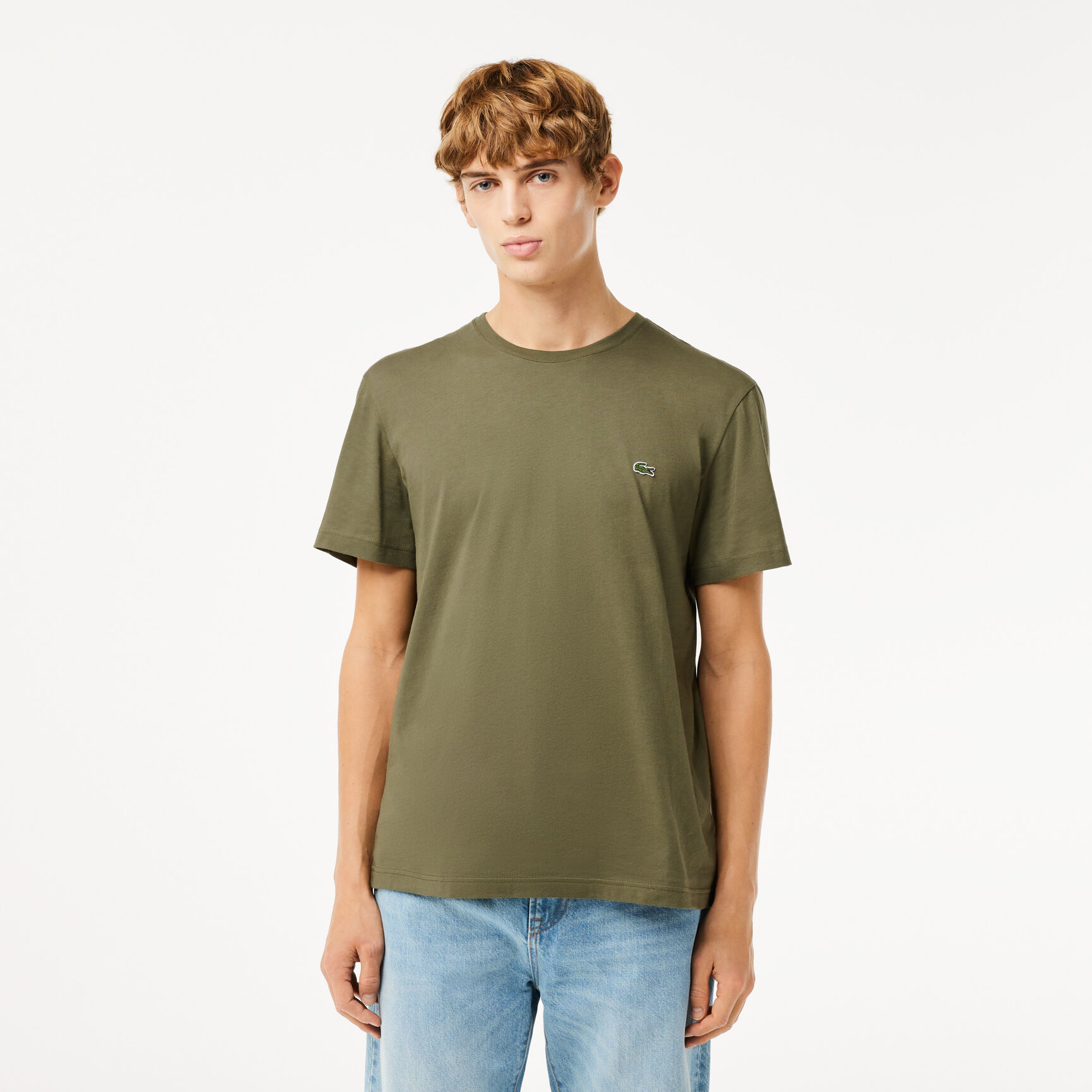 تي شيرت جيرسيه قطن ثقيل برقع متعددة لشعار الماركة تي شيرت جيرسيه قطن ثقيل برقع متعددة لشعار الماركة