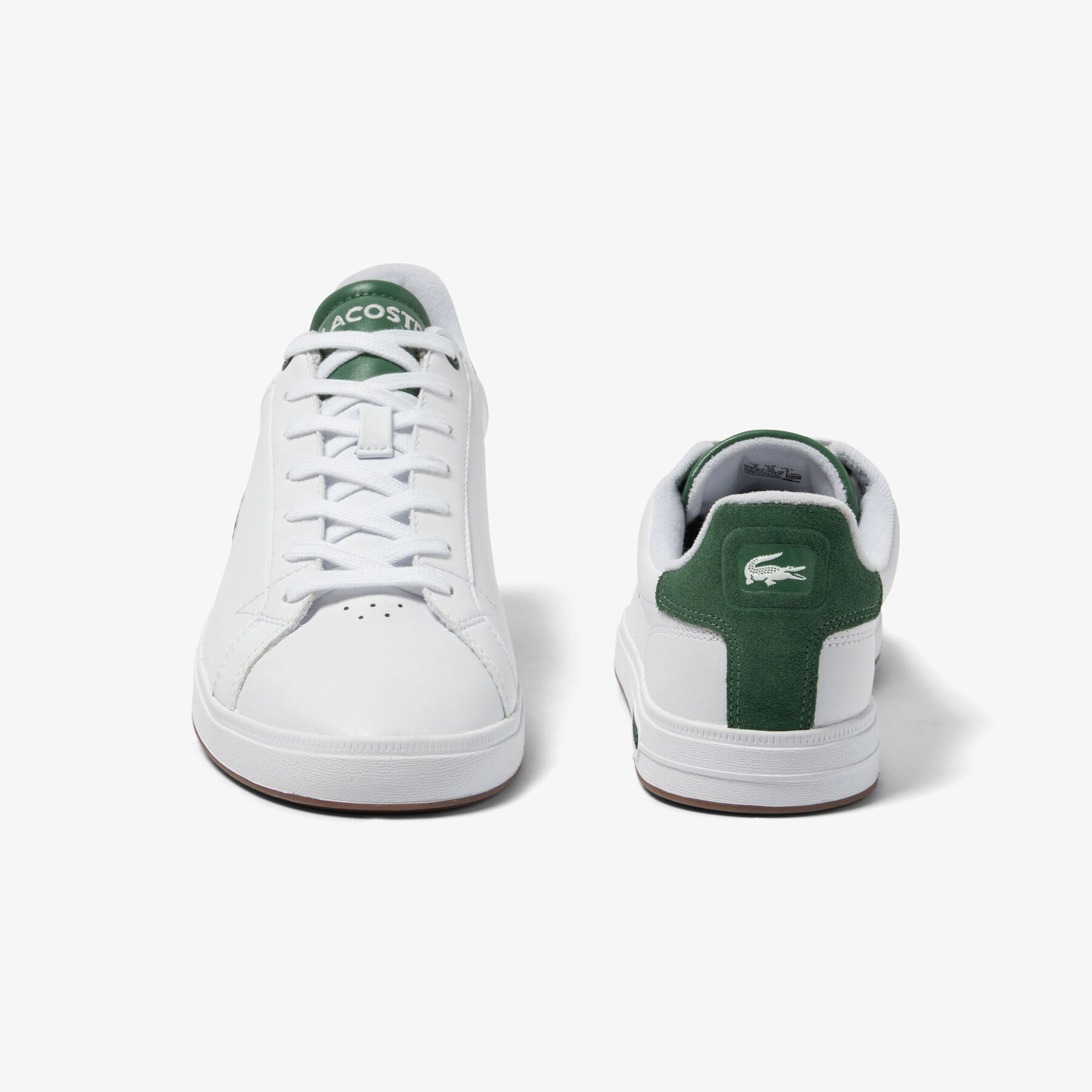 men s lacoste graduate pro leather heel pop trainers