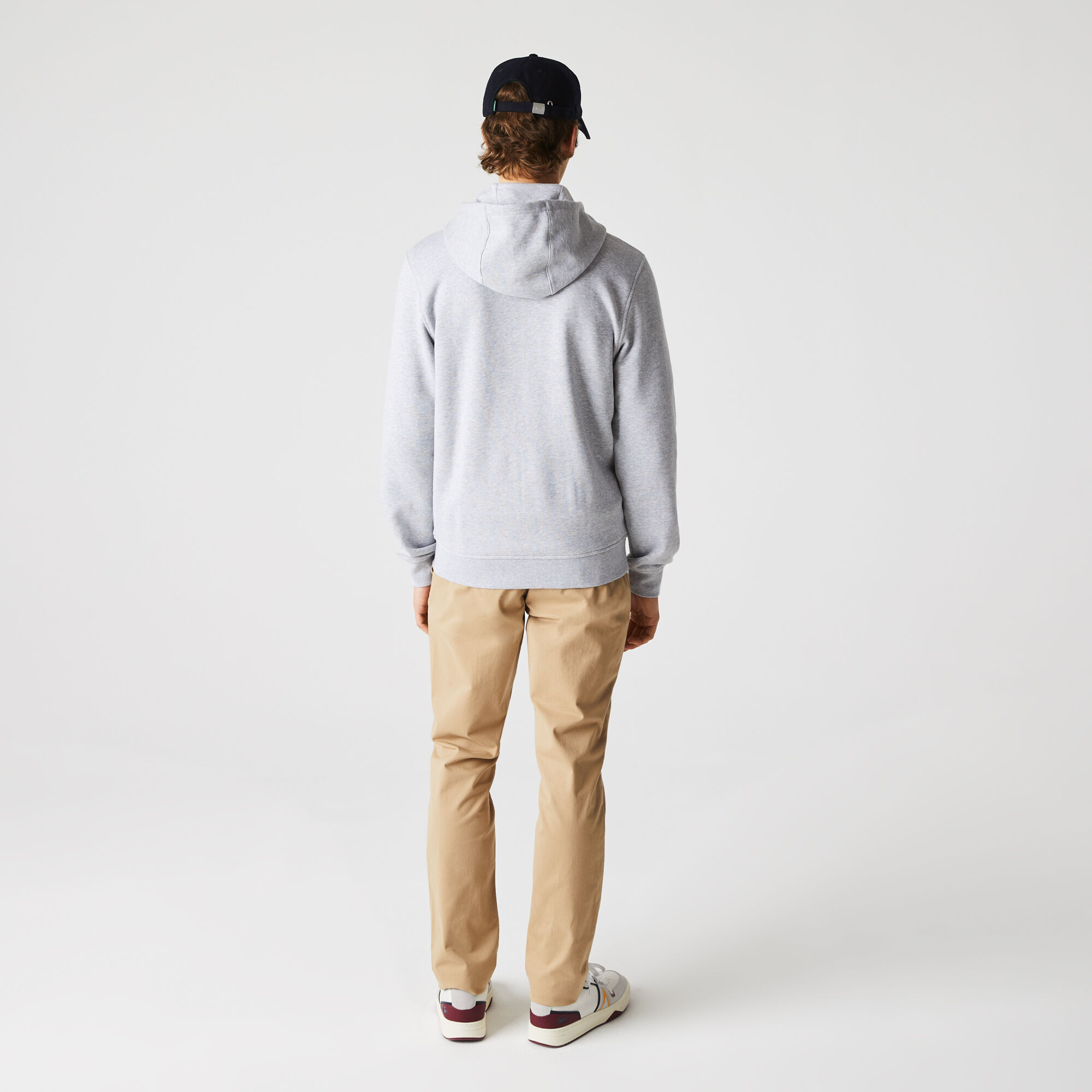 Men's Lacoste SPORT Lightweight Bi-material Hoodie Men's Lacoste SPORT Lightweight Bi-material Hoodie