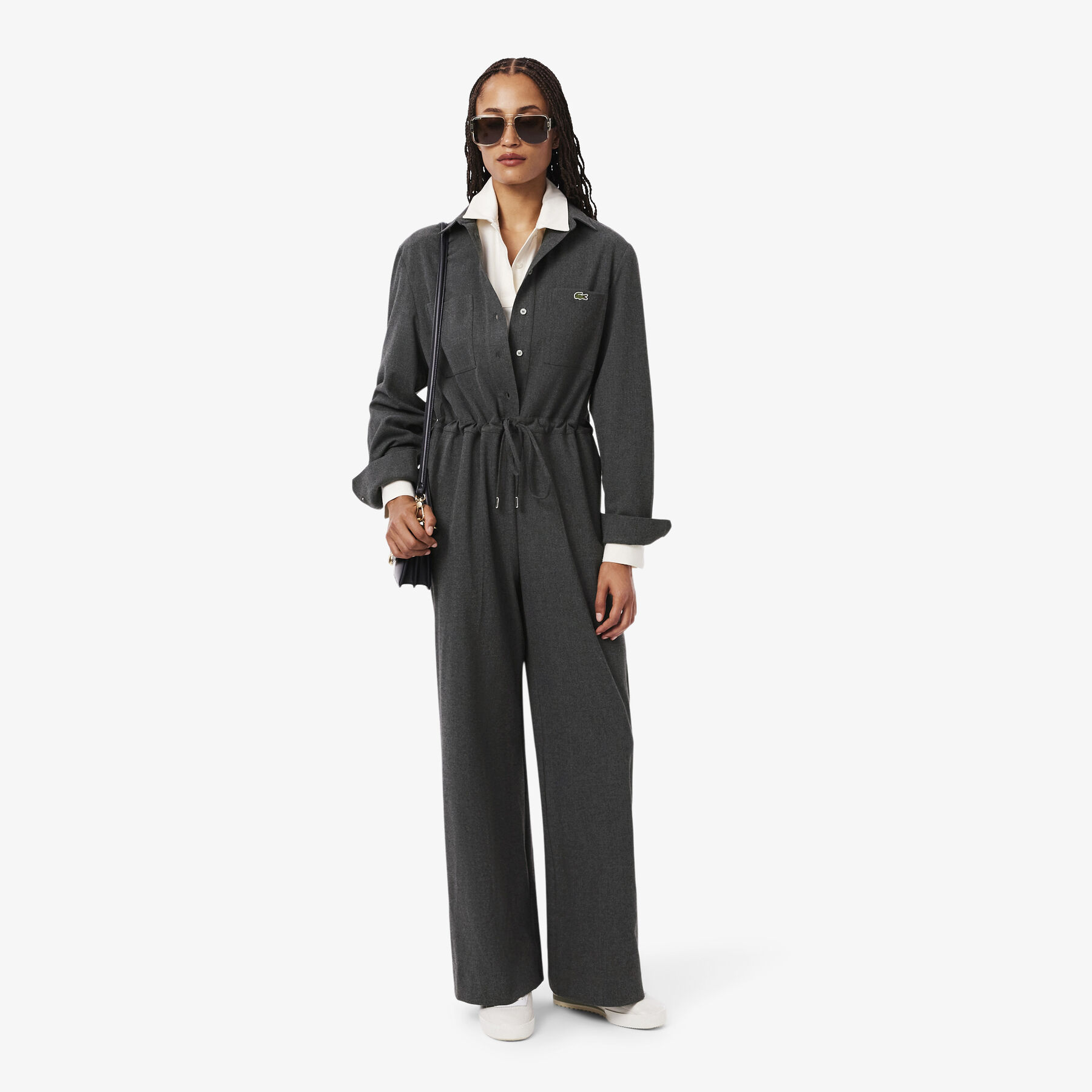 Long Sleeved Flannel Jumpsuit