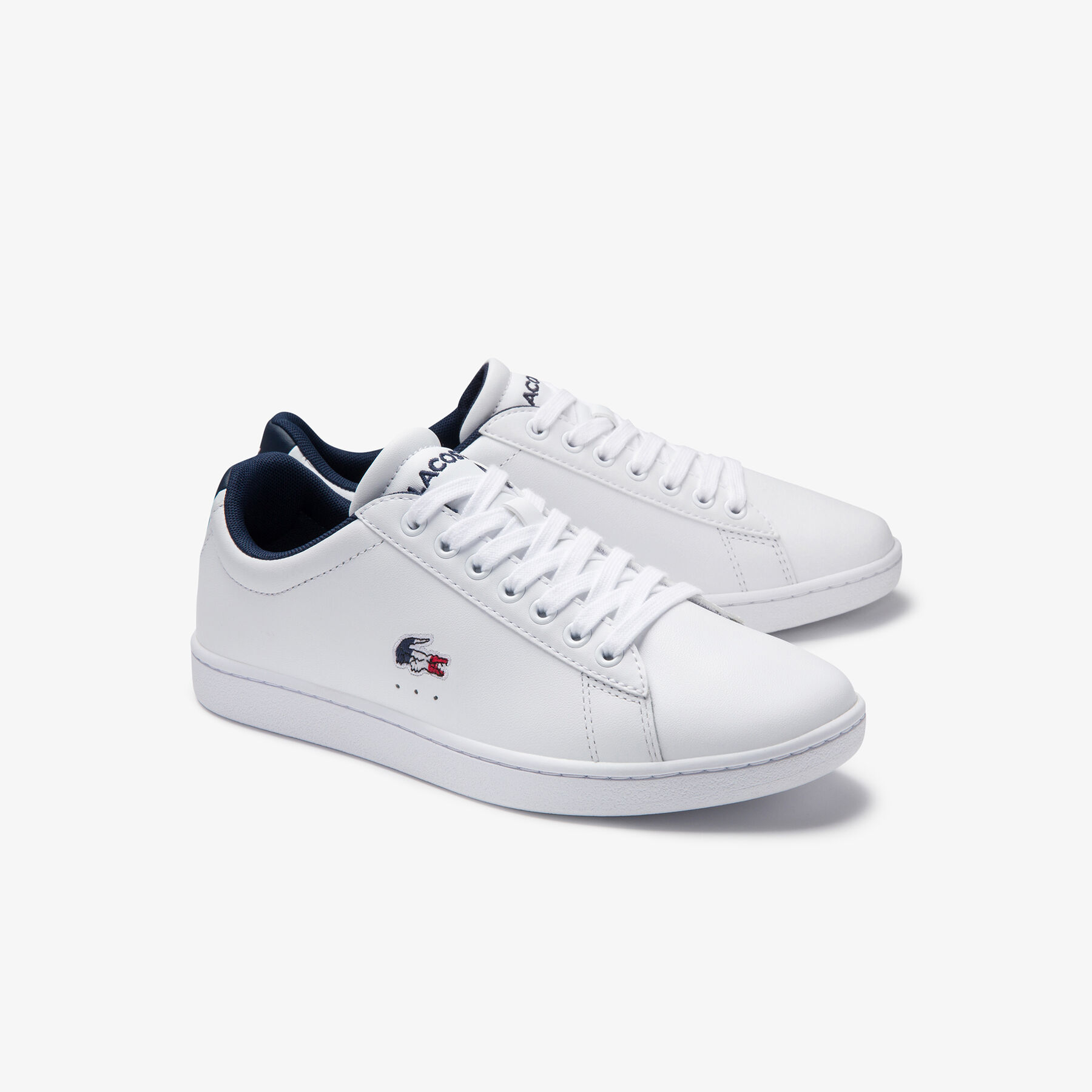 Women's Carnaby Evo Tricolore Leather and Synthetic Trainers lacoste women s carnaby evo tricolore leather and synthetic trainers