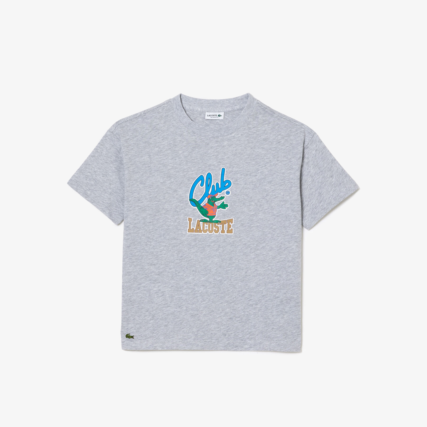 lacoste mascot print t shirt