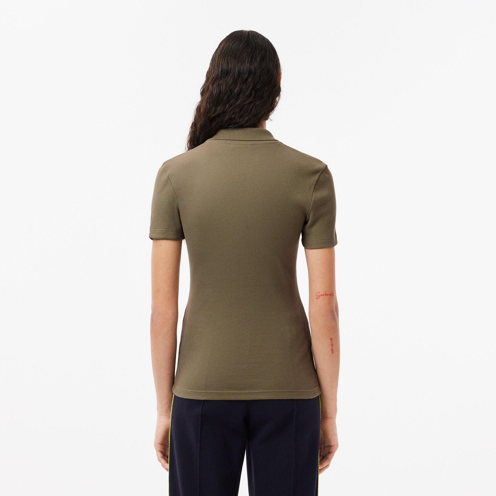 Slim Fit L.12.D Ribbed Cotton Polo Shirt