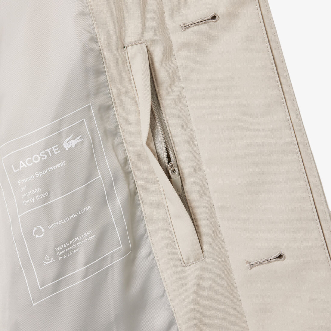 Lightweight Showerproof Cotton Twill Trench Coat Lightweight Showerproof Cotton Twill Trench Coat