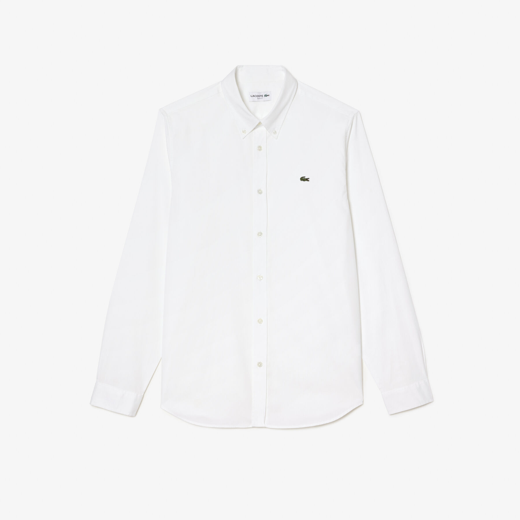 lacoste men s slim fit premium cotton shirt