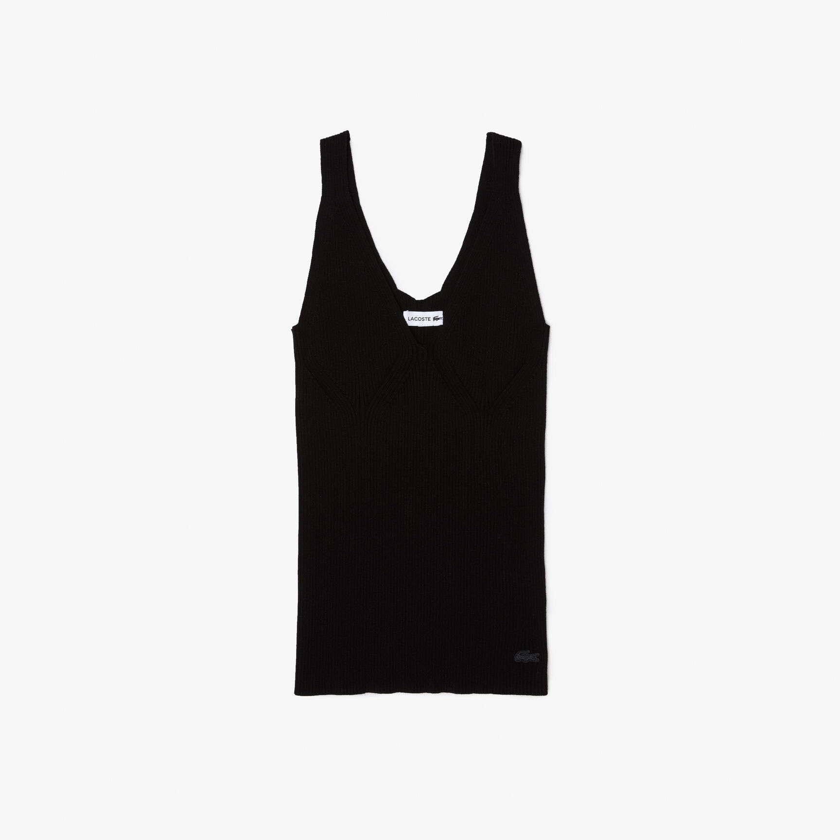 Women's Lacoste Seamless Ribbed Knit Tank Top