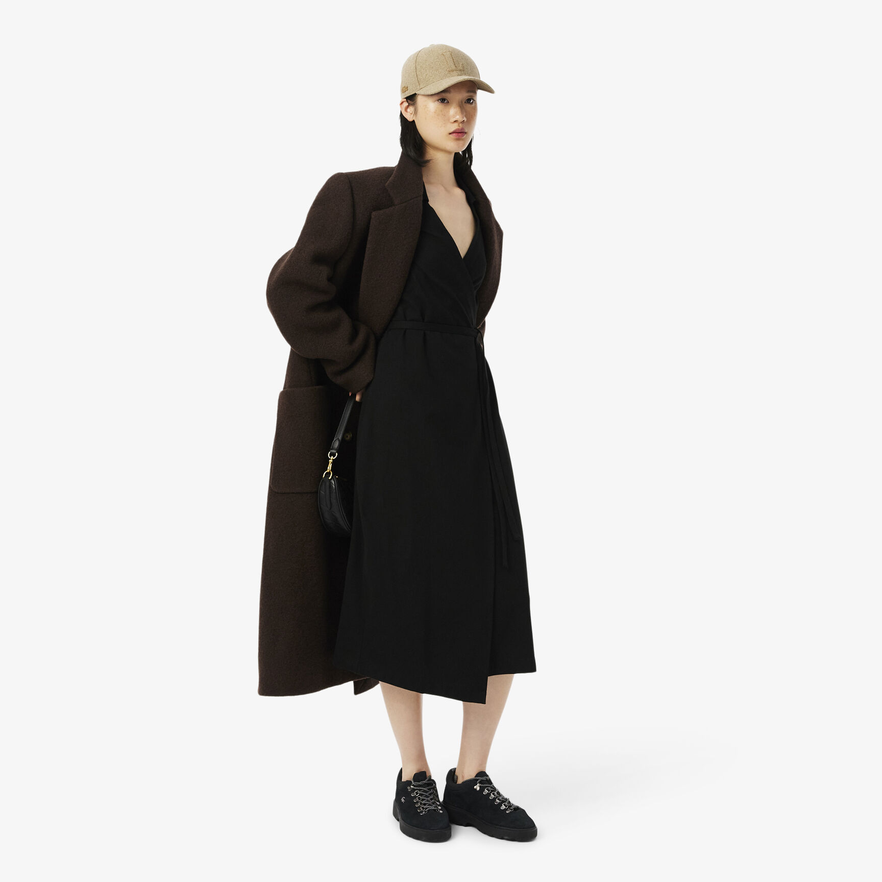 Slim Fit Polo Collar Wrap Dress