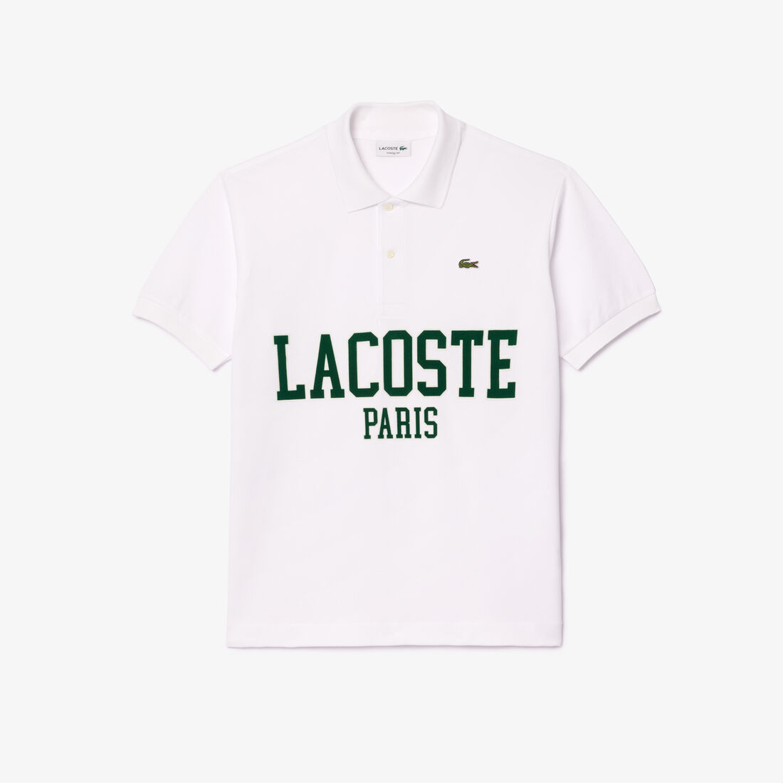 Original L.12.12 Lacoste Flocked Pique Polo Shirt Original L.12.12 Lacoste Flocked Pique Polo Shirt
