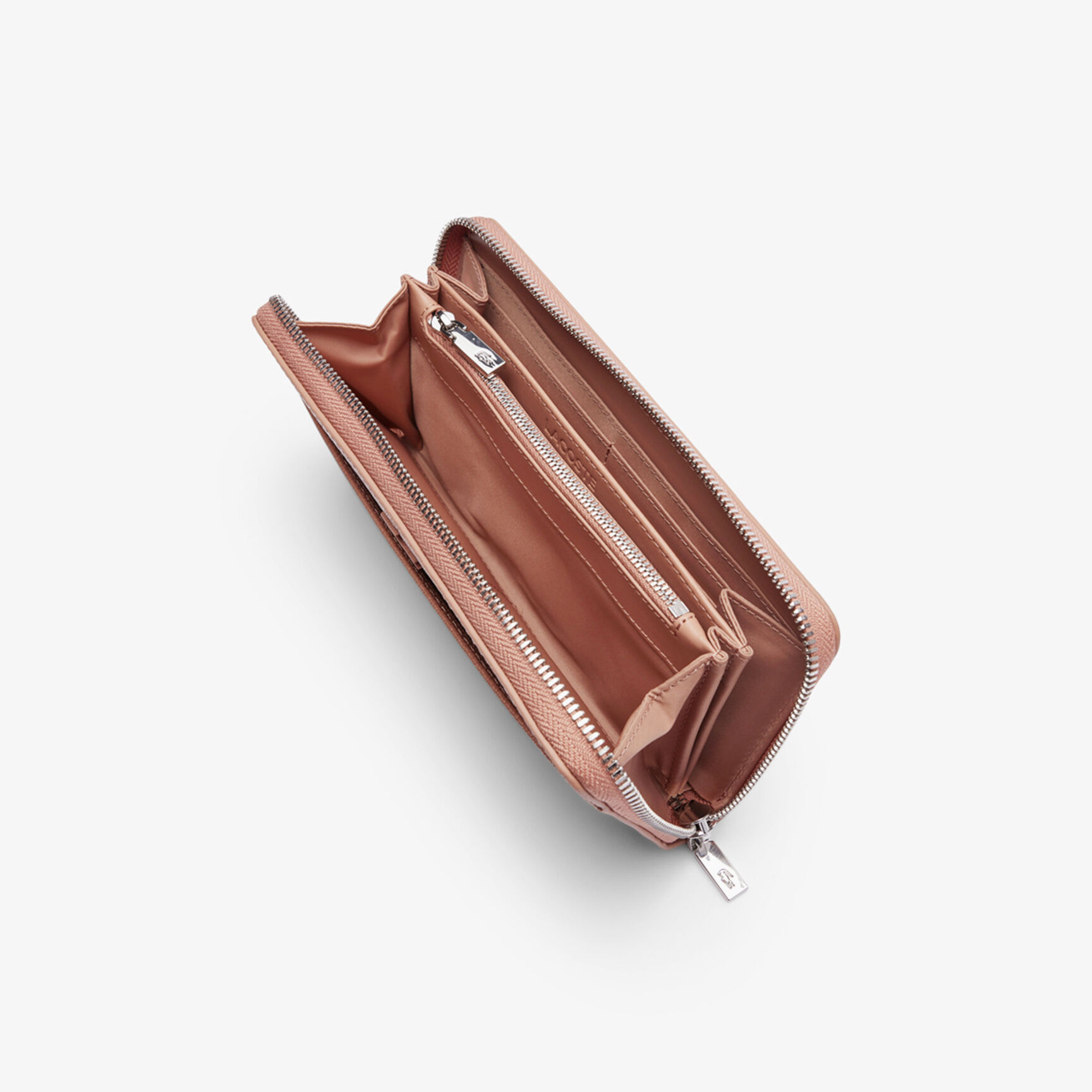 Unisex Chantaco Zipped Embossed Pique Leather Large Wallet