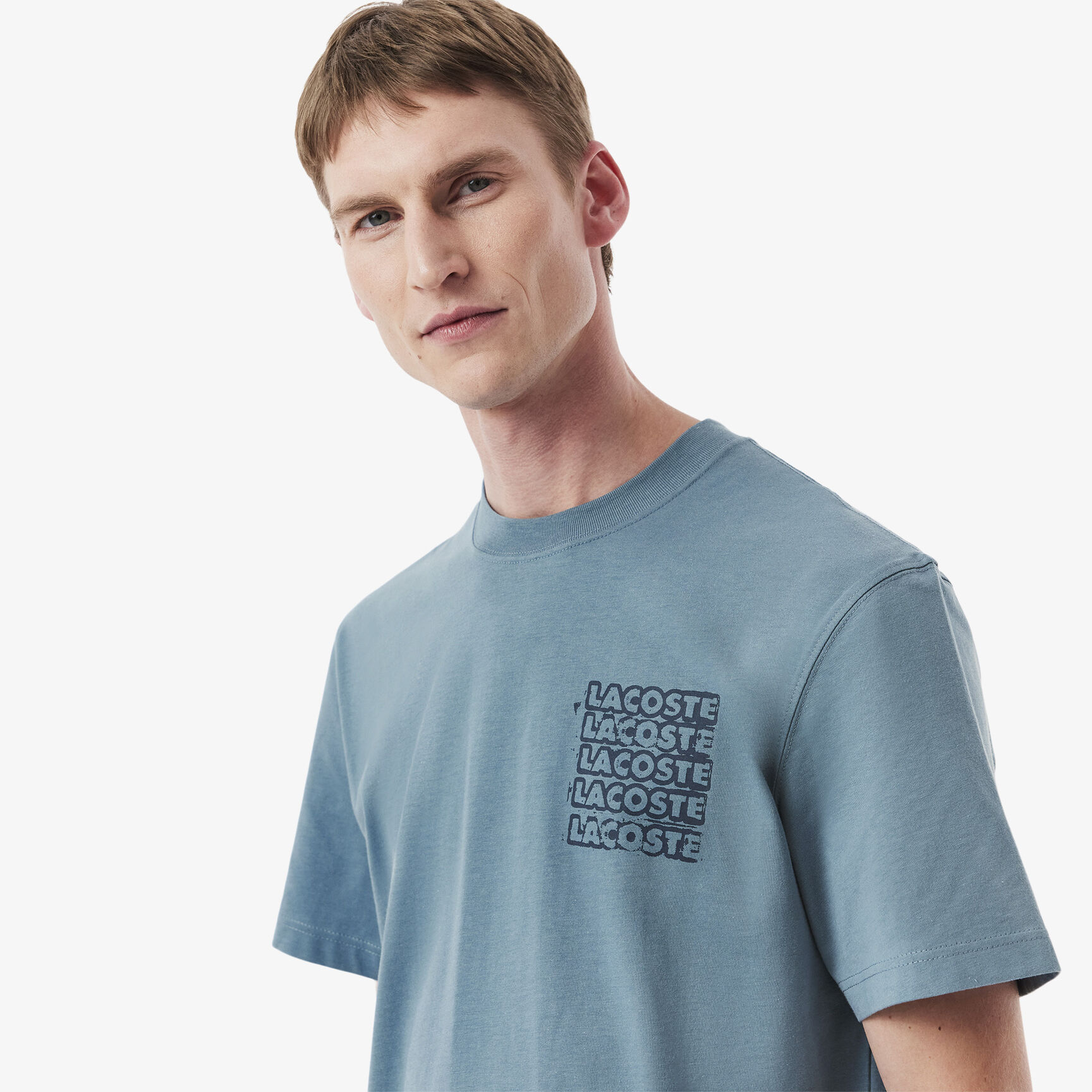 تي شيرت قطن جيرسي برسومات جرافيكية