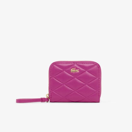 lacoste small crocodelle leather coin purse
