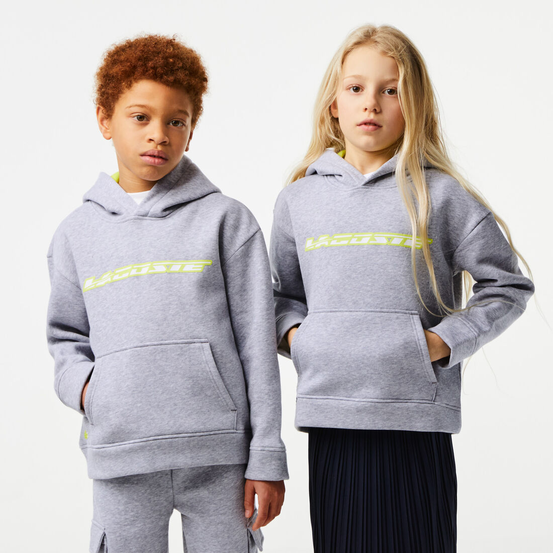 Kids’ Lacoste Hoodie with Contrast Branding