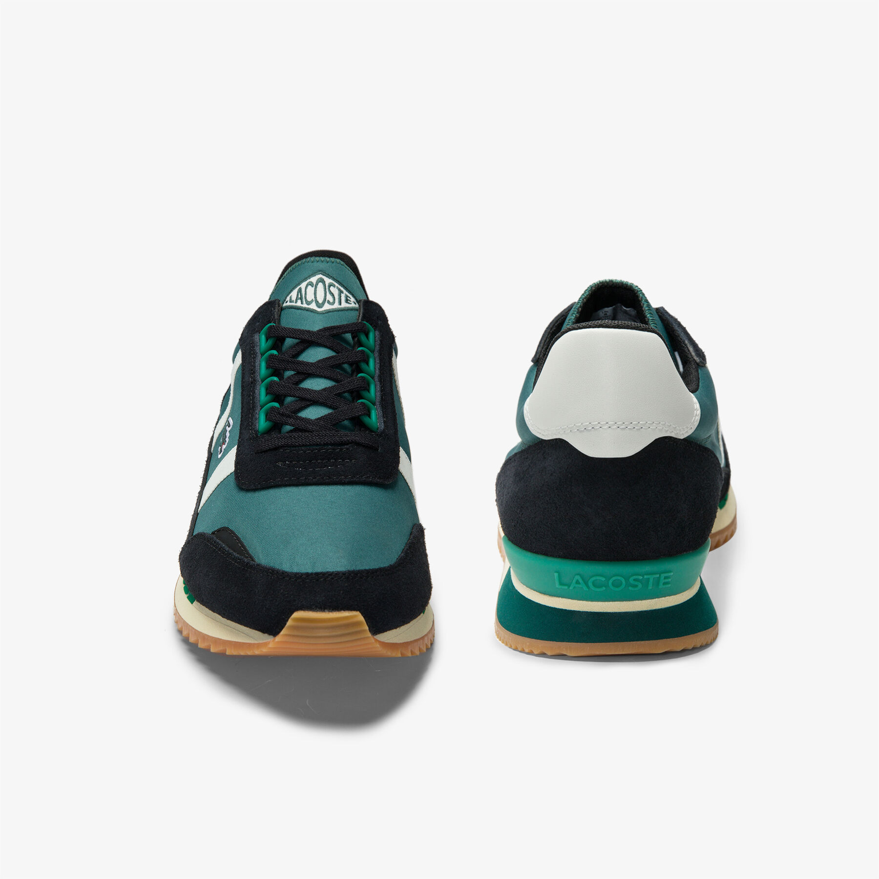 Men’s Partner Retro Textile and Suede Trainers lacoste men s partner retro textile and suede trainers