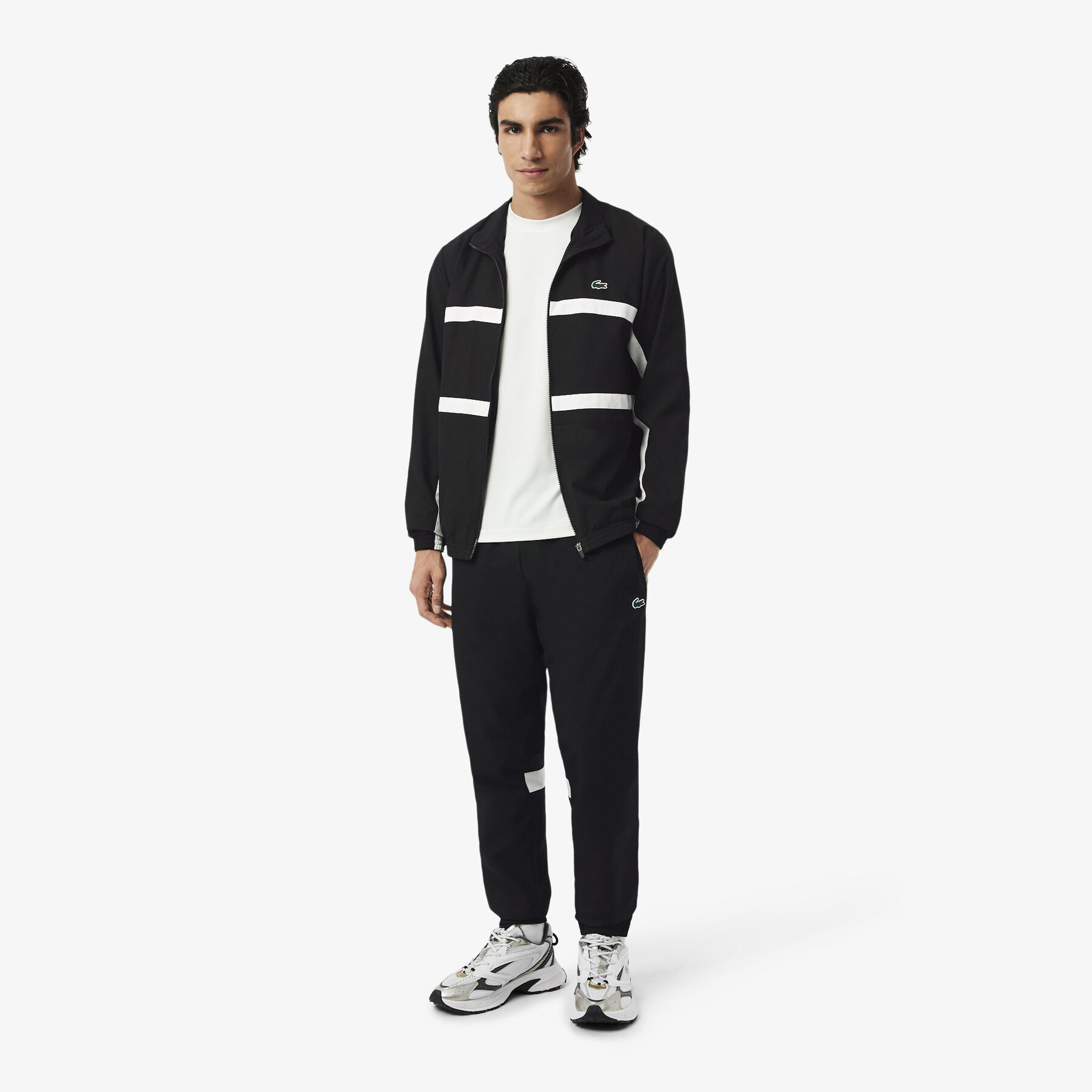lacoste sport printed tracksuit