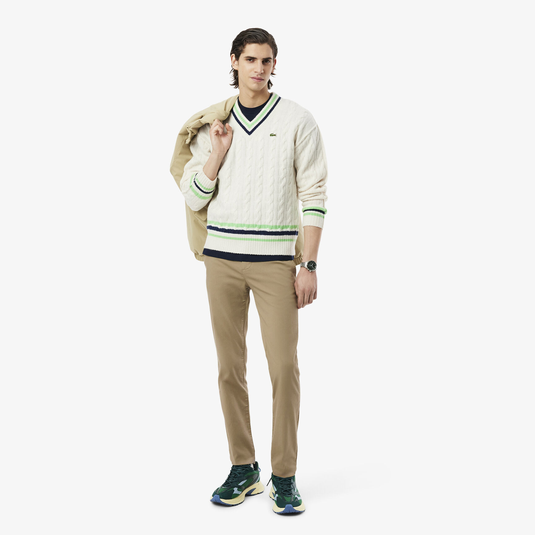 Slim Fit Stretch Cotton Chino Pants