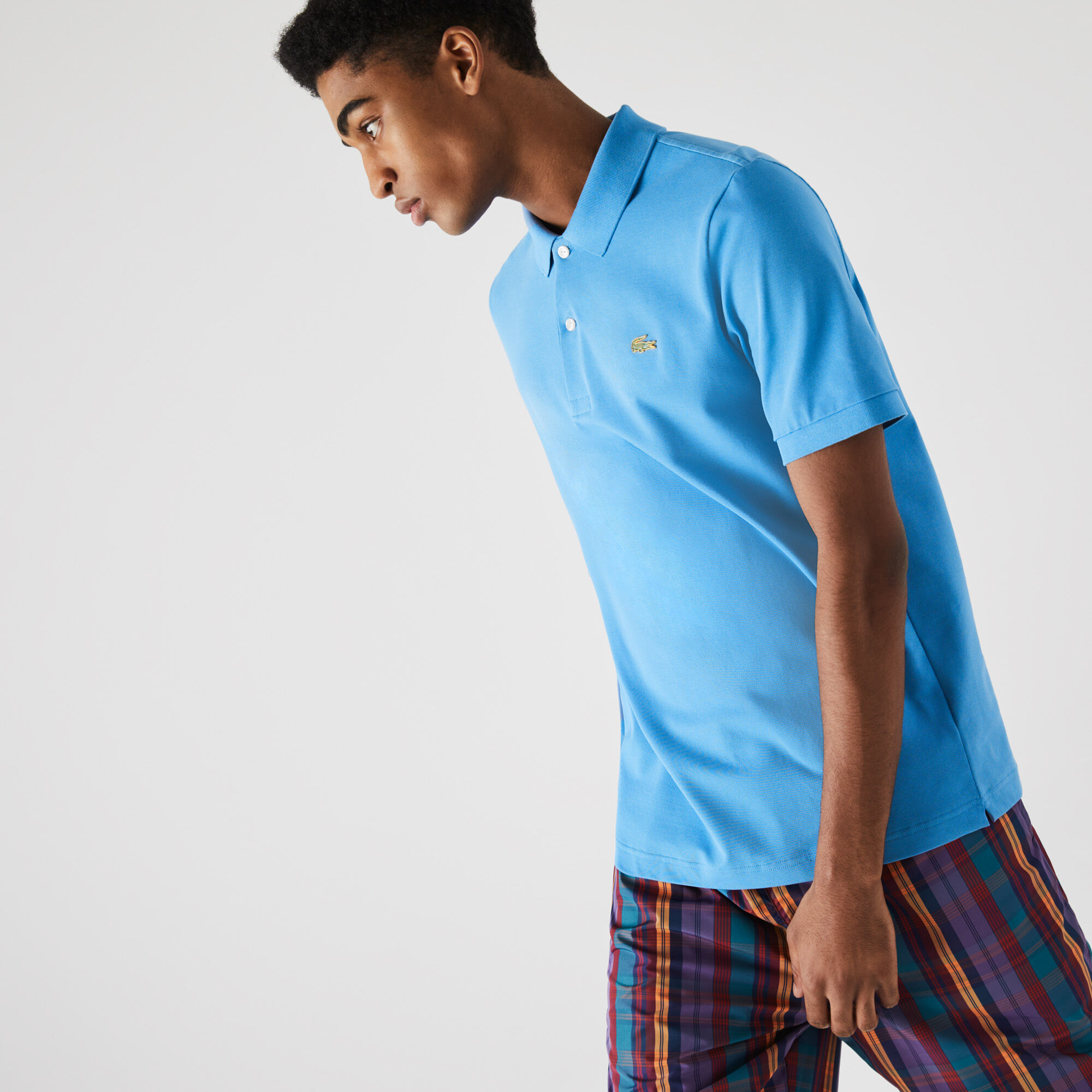 قميص بولو من بيكيه القطن المرن قصة اعتيادية مجموعة Lacoste LIVE للجنسين قميص بولو من بيكيه القطن المرن قصة اعتيادية مجموعة Lacoste LIVE للجنسين
