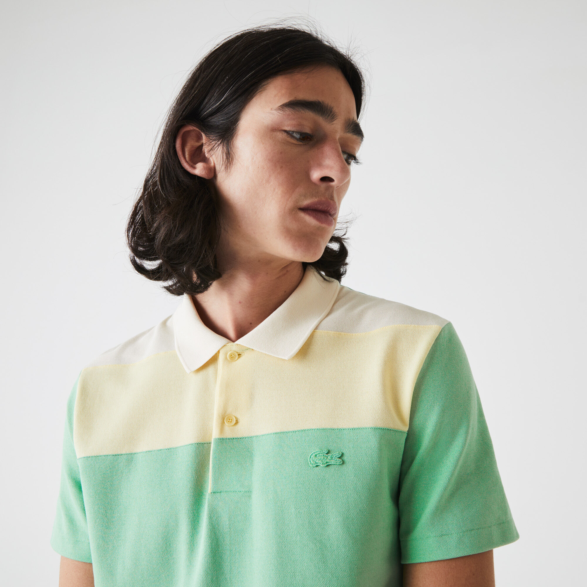 Men’s Lacoste Regular Fit Fresh Colorblock Cotton Piqué Polo Men’s Lacoste Regular Fit Fresh Colorblock Cotton Piqué Polo