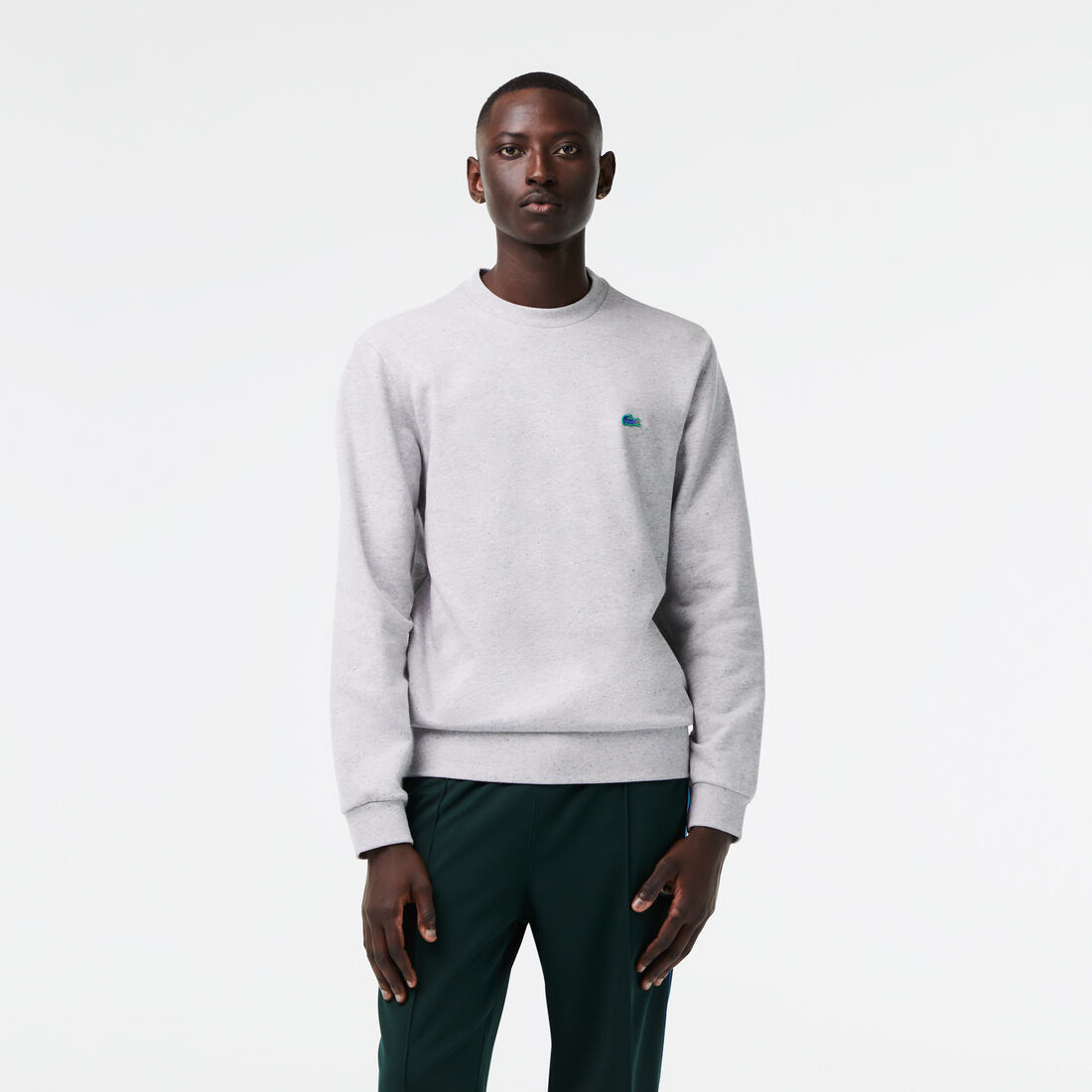Men's Lacoste Classic Fit Speckled Print Fleece Sweatshirt