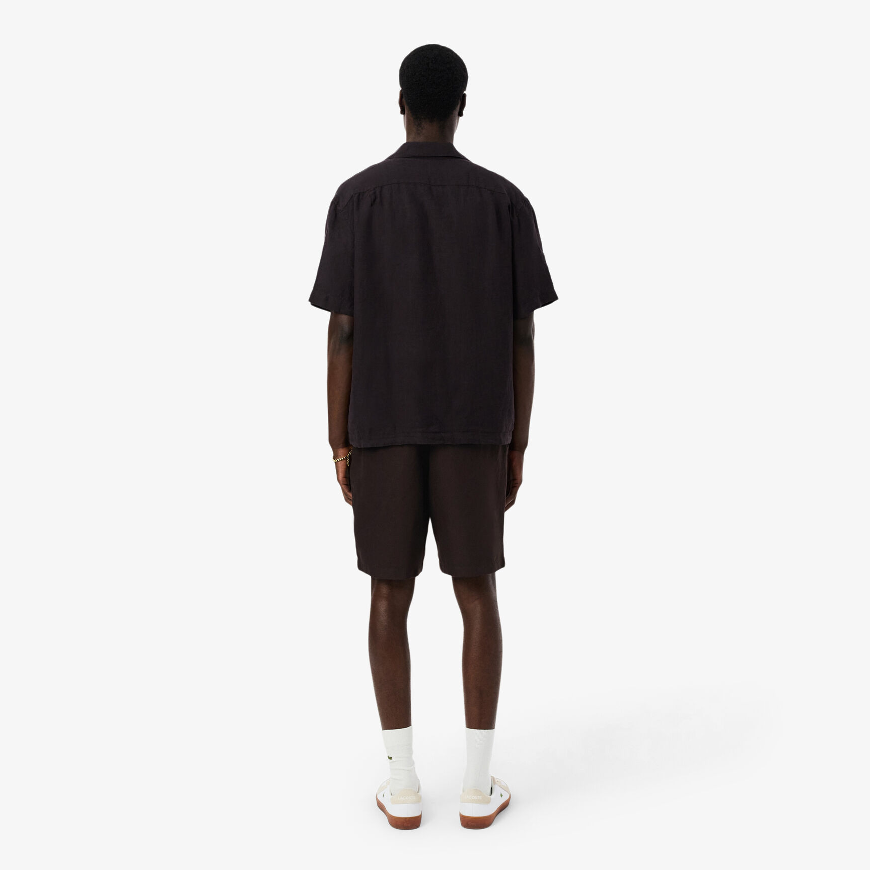 Regular Fit Linen Blend Twill Shorts