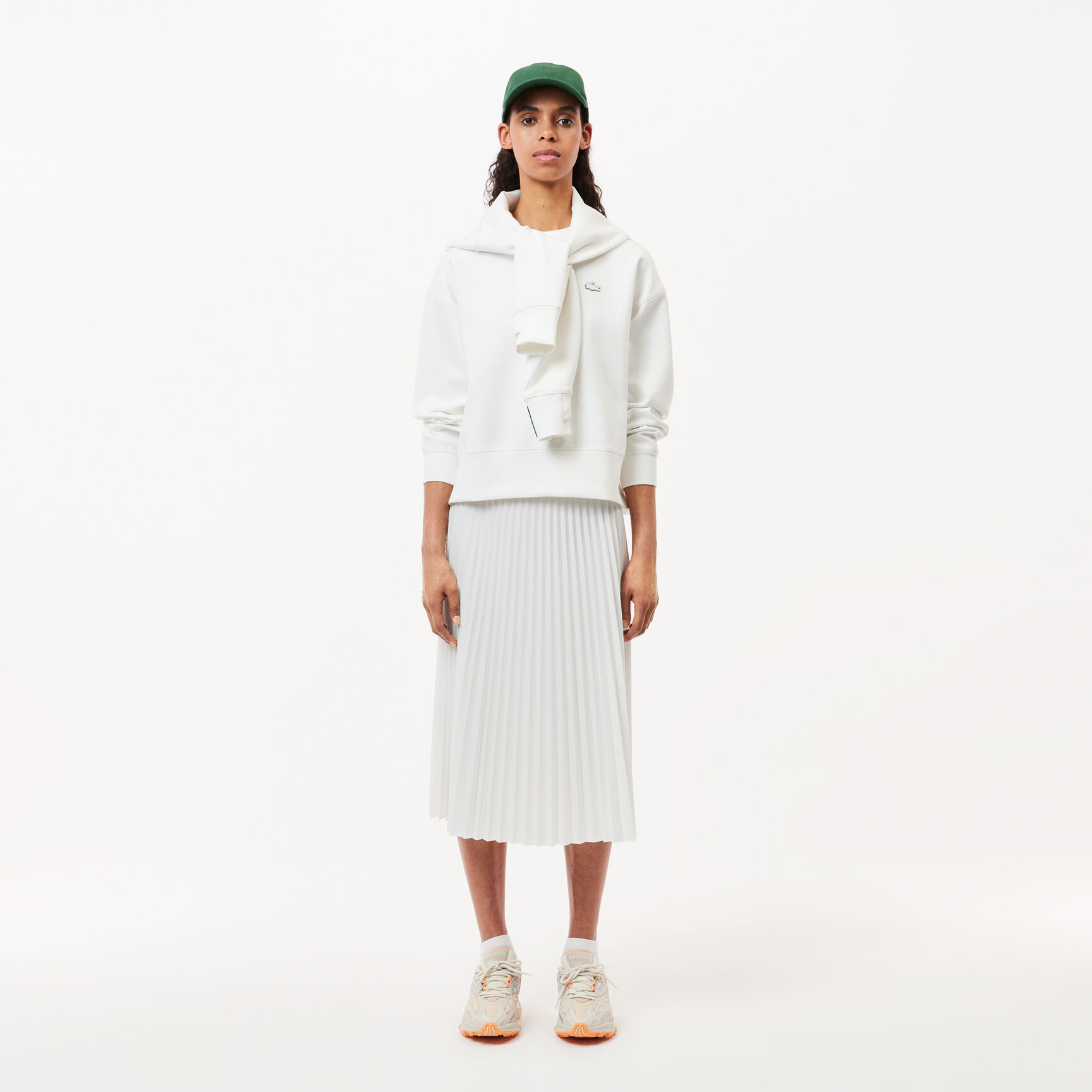 تنورة نسائية بطيات بخصر مطاطي