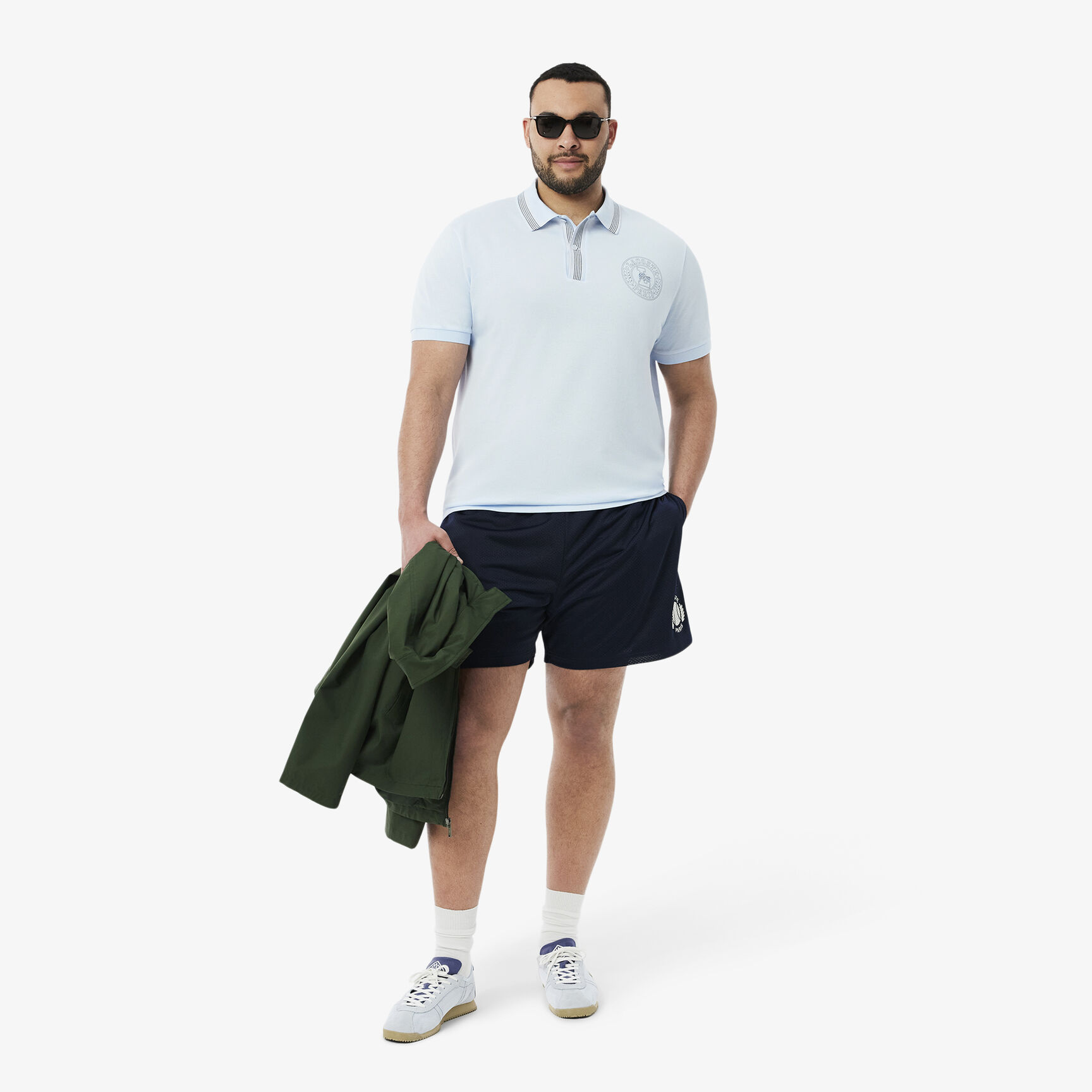 Regular Fit L.12.12 Badge Print Polo Shirt