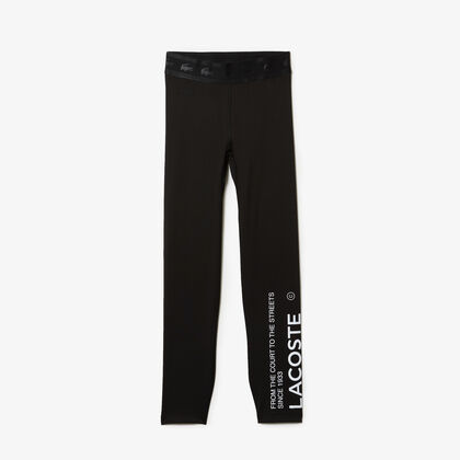 Women's Lacoste Sport Lacoste Prints And Inscriptions Leggings